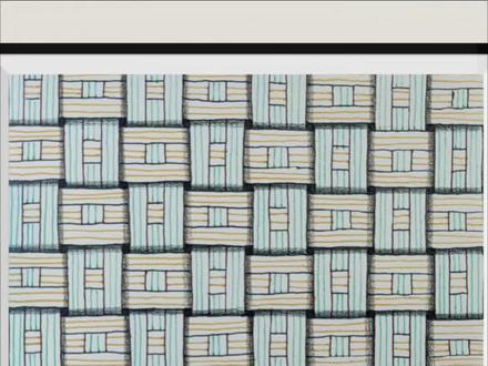 #解压禅绕画#画画日常
由一幅竹编作品想到的~