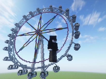 摩天轮详细建筑教程(上)#我的世界