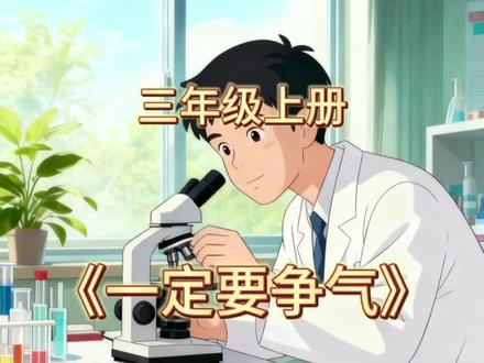 三上|《一定要争气》课文 Ai 动画视频#三年级语文 #三年级上册语文