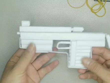 几张A4纸就能完成!威力巨大的方形纸枪! #软弹枪 #手工制作 #折纸枪 #模型玩具 #玩具枪