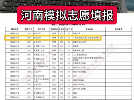 河南模拟志愿填报 河南模拟志愿填报#模拟志愿填报 #河南高考 #志愿填报 #高三家长必看 #南阳高考