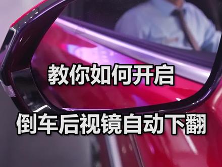 简单步骤,教你如何开启倒车后视镜自动翻转!! #新能源汽车 @比亚迪汽车