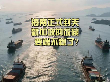 海南正式封关,新加坡的饭碗要端不稳了? #海南封关 #硬核深度计划 #零距离看懂全球