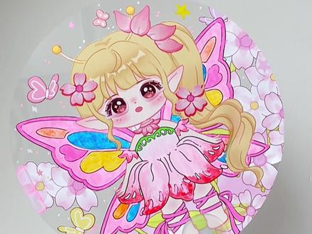 今天咕花仙子扇子,桃花仙子~
#换装贴纸 #换装涂色 #咕扇子 #妮妮换装