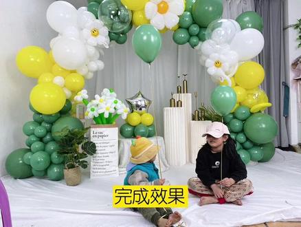 网红ins风气球拱门操作教程,超级详细,儿童节自己动手布置#气球布置 #六一儿童节