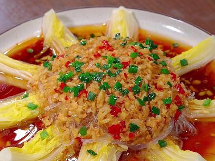 过年寓意特好的花开富贵,白菜一出,百财进屋,快做起来吧 #年夜菜