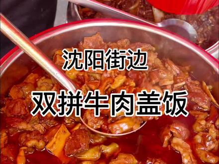 东北街头的牛肉盖饭,看着太有食欲了 #街头小吃 #探店 #美食记录 #美食探店 #路边摊