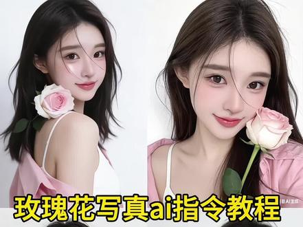 粉色玫瑰花ai写真指令教程来了!玫瑰花写真ai指令 豆包ai捧花写真指令 豆包ai春日写真指令 ai指令生成图片 玫瑰花ai指令教程 玫瑰花写真ai生成 玫瑰花写真ai 豆包生成照片指令 ai生成照片 #玫瑰花写真 #ai生成图片 #写真ai #豆包ai #豆包出大片有两把刷子