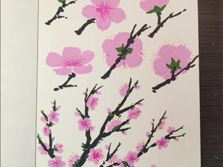 半分钟学会画桃花。 一次教会你画正面、侧面、背面等多角度桃花,还有“丫”字法画树杈,步骤清晰简单,看完就会画,零基础也能画得超好看!#抖音年味艺术图鉴 #2026绘画开年挑战 #艺术在抖音 打卡#跟着抖音学画画 #零基础学画画