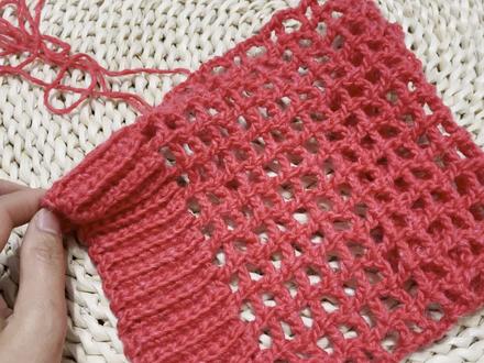 几分钟学会编织三万三围巾 #钩针长围巾 #织围巾