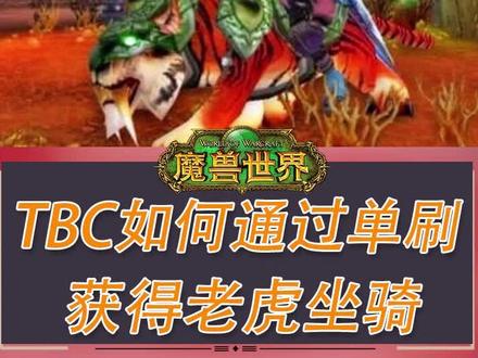#魔兽世界 在TBC,你甚至可以通过单刷来获得以前没有得到的坐骑