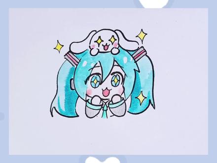 简笔画初音未来#画画#简笔画#初音未来#教程