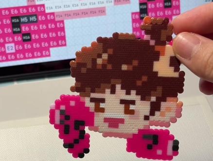 给爱打拳的朋友设计一个专属拼豆🥊 图纸来源:@浅点豆豆
#拼豆 #拼豆豆 #手工 #拳击女孩 #diy手工制作