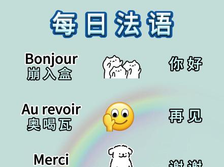 每日法语 #法语 #学习 #法语入门 #干货 #速记