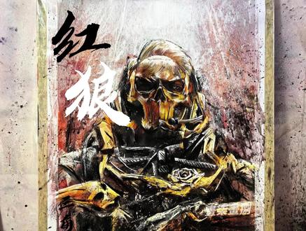 与繁花共生,猎杀亦为守护。#红狼 #蚀金玫瑰 #三角洲行动 #游戏人物绘画 #三角洲红狼