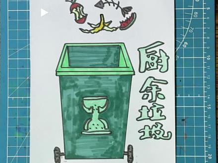 环保主题绘画素材——垃圾分类#简笔画 #环保主题画 #跟着抖音学画画 #一学就会系列 #简笔画教程