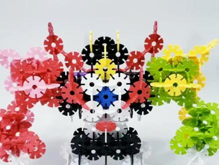 雪花片 百兽王攻略3 双手#雪花片 #玩具