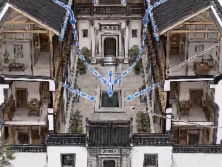 自建宅四水归堂怎么做?不是院子中间挖个水池 #私家花园 #中式合院 #自建房 #四水归堂 #自建房设计