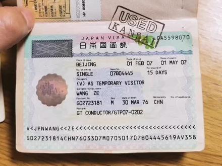 护照上的部分签证~亚洲篇#证件 签证样子