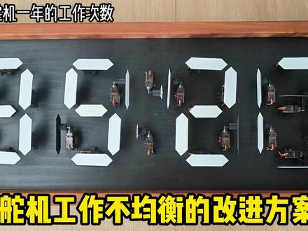 机械时钟听劝继续改进,增加调头模式,倒过来一样工作,支持全舵机轻松调岗#手工diy #智能时钟 #小钟同学