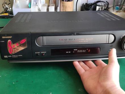 拆解一台夏普八磁头录像机,看看画面清晰度是否与磁头数量有关