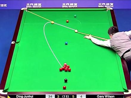 丁俊晖秀惊艳杆法!低杆弧线炸球堆惊呆对手,中国一哥的真正实力