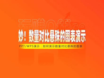妙!数量对比悬殊的PPT图表演示 #图表 #数据可视化 #PPT #演示技巧 #工作汇报 #WPS技巧