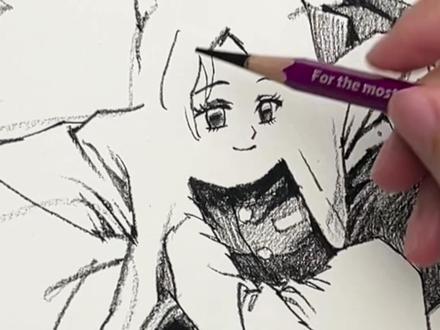 挑战把花画成忍✏️ #速写 #美术生 #鬼灭之刃 #蝴蝶忍 #蜜璃