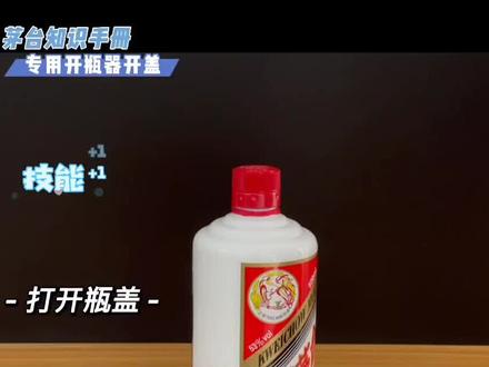 #茅台 #白酒 #以酒会友交天下朋友 #酒文化 #酒知识 教大家用茅台开瓶器开盖,喝最后一小杯发财酒!