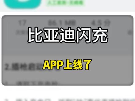 比亚迪闪充APP上线了 #比亚迪 #兆瓦闪充