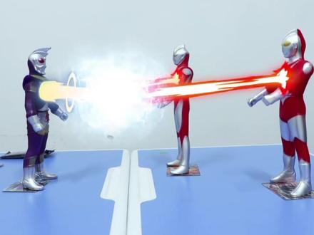 奥特之王1挑3完胜,迪迦奥特曼打怪兽动画片儿童视频大全3-6岁 #奥特曼卡片 #卡面来打 #迪迦