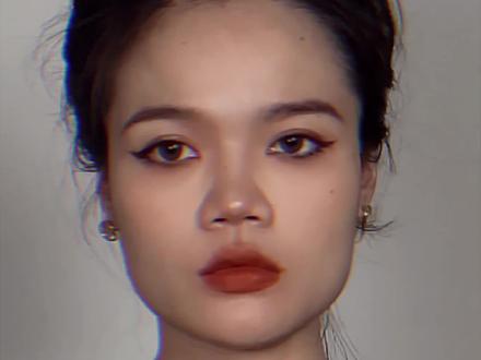 大方脸配社恐妆,高级感反而出来了!这奇妙的搭配#妆容教程 #大方脸 #时尚百万新星计划