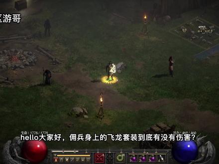 暗黑2重制版:铁狼佣兵飞龙套真的没用吗? #暗黑2重制版 #暗黑 #怀旧游戏 #单机游戏 #游戏