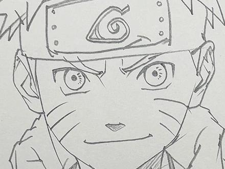 30秒学会画鸣人#画画#绘画#动漫人物绘画 #绘画教程 #鸣人