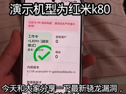 #免解bl #刷root #KSU #免解 #歼灭
免解bl root,俱乐部一辈子查不到,吃豆即可,最新思路