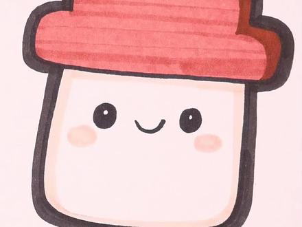 可爱的雪人冰糕#简笔画 #画画 #亲子
