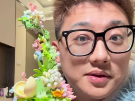 再也不会拼第二个了!#积木花