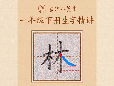 一年级下册《动物王国开大会》生字1:时、点、林的写法 #同步生字 #少儿硬笔书法 #练字写字 #小学生字 #硬笔每日一字