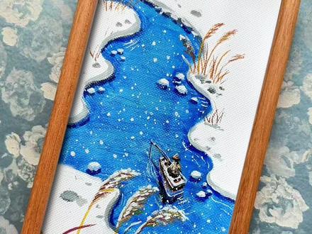 意境手绘 独钓寒江雪 你看 画画就是这么简单是吧😂没什么难度 先这样再这样…这不就画出来了嘛😁 #没点艺术细胞刷不到 #独钓寒江雪 #治愈 #手绘 #江雪