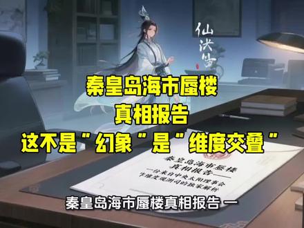 #这不是“幻象”,是“维度交叠”
#秦皇岛海市蜃楼报告