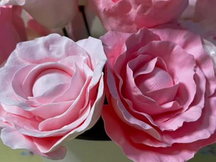 超简单粘土花束💐教程|春天的第一束花#粘土 #手工