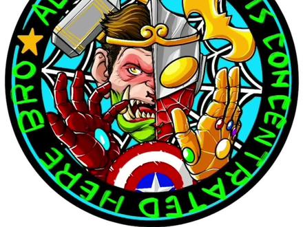 #齐天大圣 #奥特曼 #钢铁侠 #手绘头像 #画画 新年来换新头像啊,最强战士来了