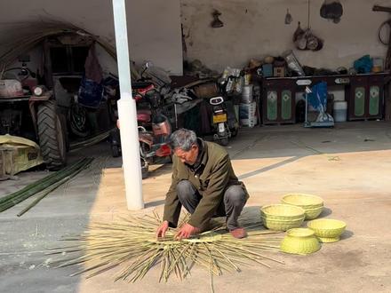 乡下的竹编手艺人!#我的乡村生活 #随拍记录生活 #老手艺