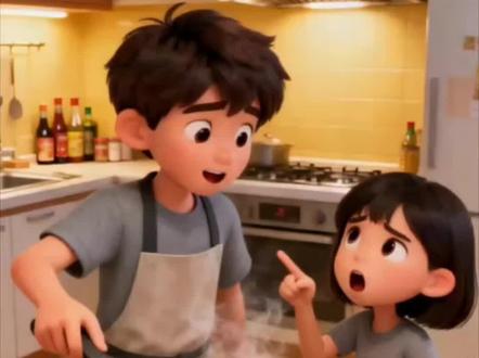 火鸡面感冒的人可不能吃。#儿童动画#搞笑视频#动漫#沙雕