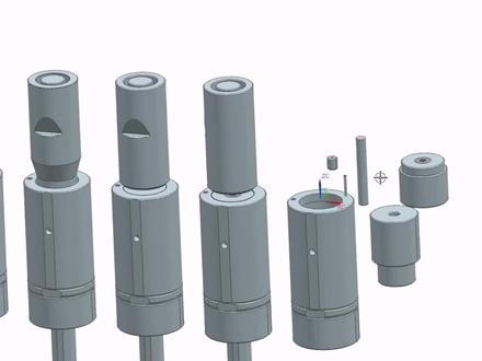 #多工位冷镦模具设计 设计图是画在一个文件里面,还是散件组装的好,我试过各有优缺点