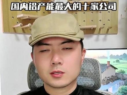 国内铝产能最大的十家公司 #股民交流 #投资 #铝 #有色金属 #中国铝业