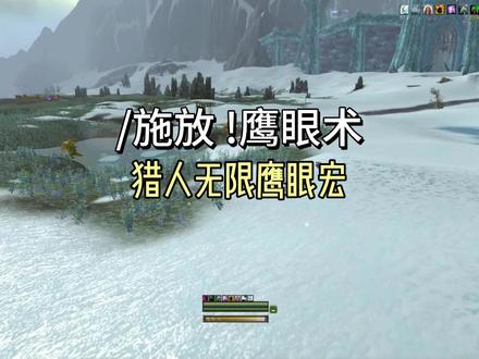 魔兽宏命令制作方法 猎人无限鹰眼宏#魔兽世界 #巫妖王之怒