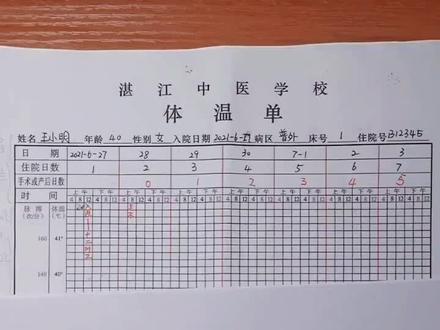 体温单的绘制之眉栏绘制方法的介绍#体温单绘制