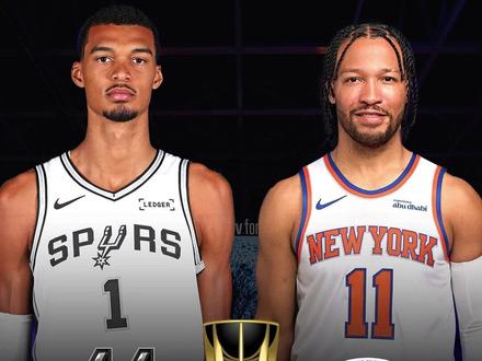 NBA杯冠军明日诞生!马刺尼克斯赌城巅峰对决,完整阵容决战50万美金,文班亚马大战纽约四巨头!前瞻分析NBA杯决赛:马刺对阵尼克斯 #马刺vs尼克斯 #文班亚马 #布伦森 #nba预测 #NBA决赛