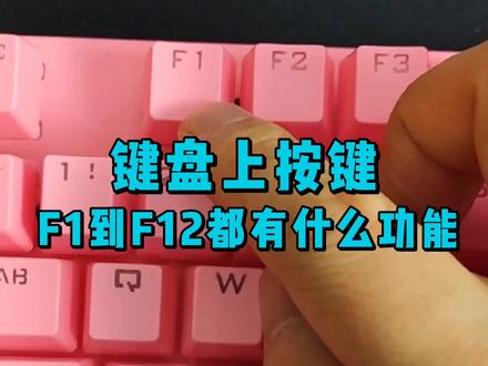 键盘上按键F1到F12都有啥功能? #机械键盘 #学习 #电脑知识